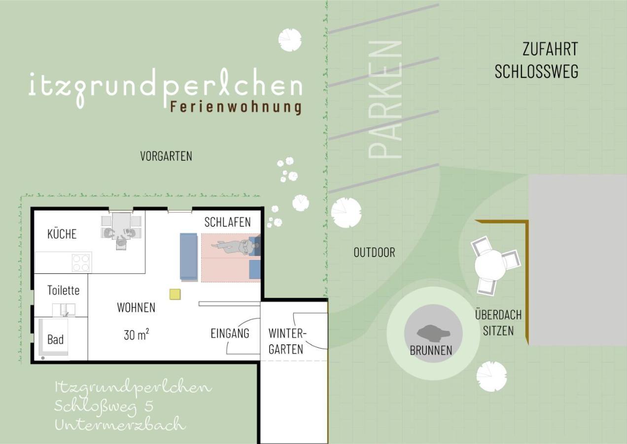 شقة Itzgrundperlchen Untermerzbach المظهر الخارجي الصورة